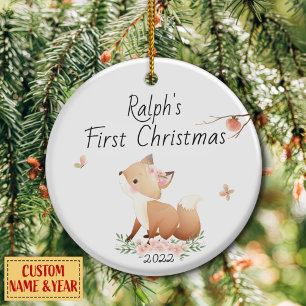 Personalised First, Baby's First Christmas Ceramic Tree Decoration
