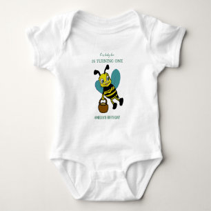 Personalised first birth year 1st birthday party baby bodysuit