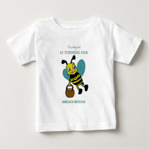 Personalised first birth year 1st birthday party baby T-Shirt