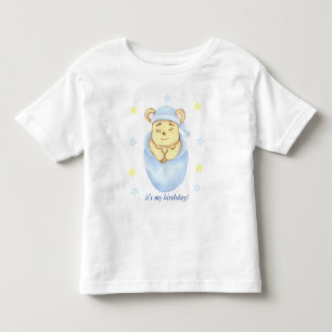 Personalised First Birthday Teddy Bear Boy Toddler T-Shirt