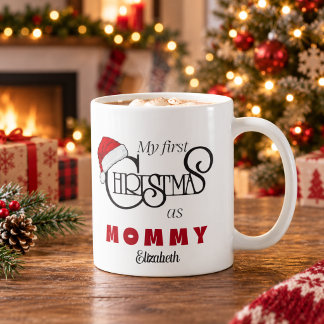 Personalised First Christmas as Mummy Mug