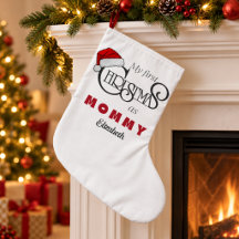 Personalised First Christmas as Mummy Stocking