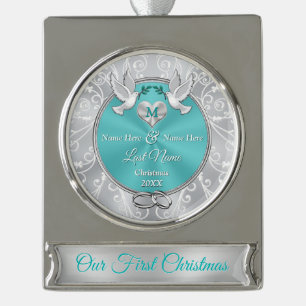 Personalised First Christmas Married Ornament