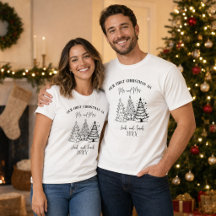 Personalised First Christmas Mr. and Mrs. Matching