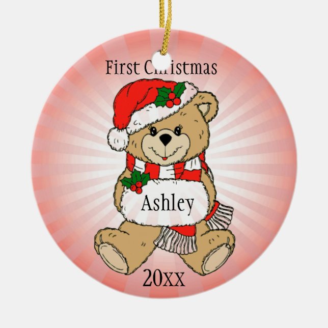 Personalised First Christmas Ornament (Front)