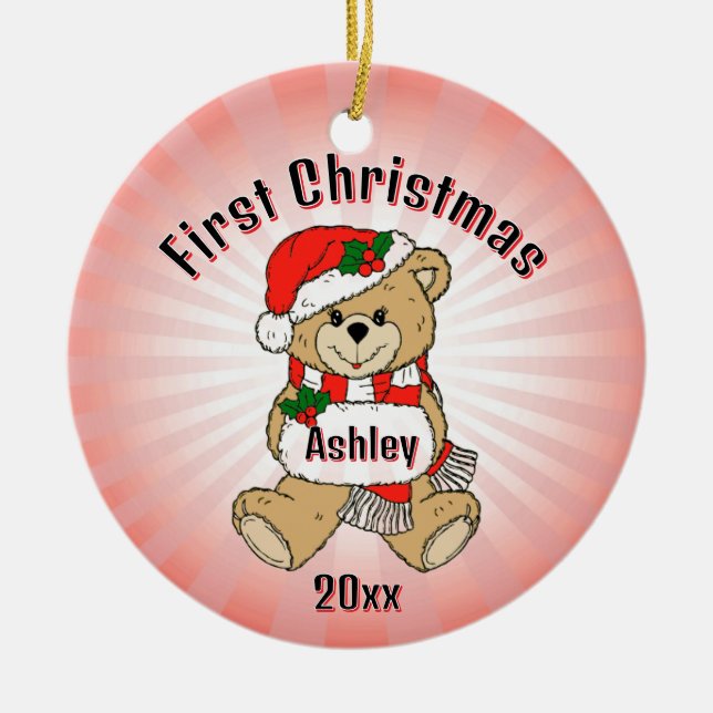 Personalised First Christmas Ornament (Front)