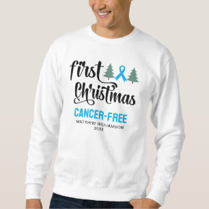 Personalised FIRST CHRISTMAS Prostate Cancer Free Sweatshirt