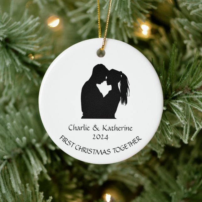 Personalised first christmas together ornament (Tree)