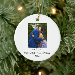 Personalised first christmas together ornament