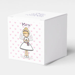 Personalised First Communion Day Girl Favour Box