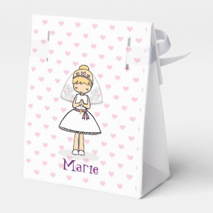 Personalised First Communion Day Girl Favour Box