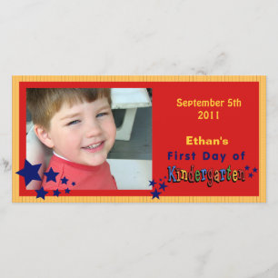 Personalised First Day of Kindergarten Custom Announcement