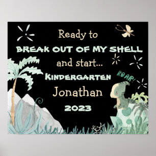 Personalised First Day of School 2023 Poster