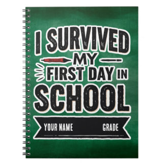 Personalised First Day of School Art Notebook