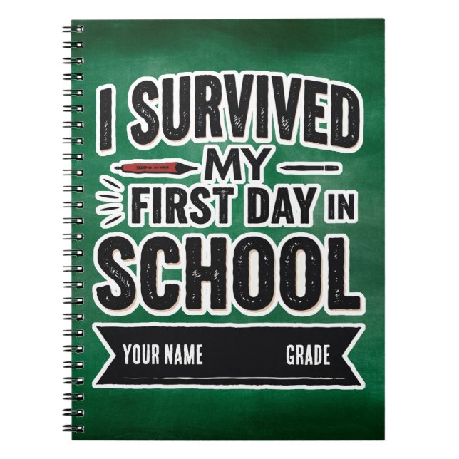 Personalised First Day of School Art Notebook (Front)
