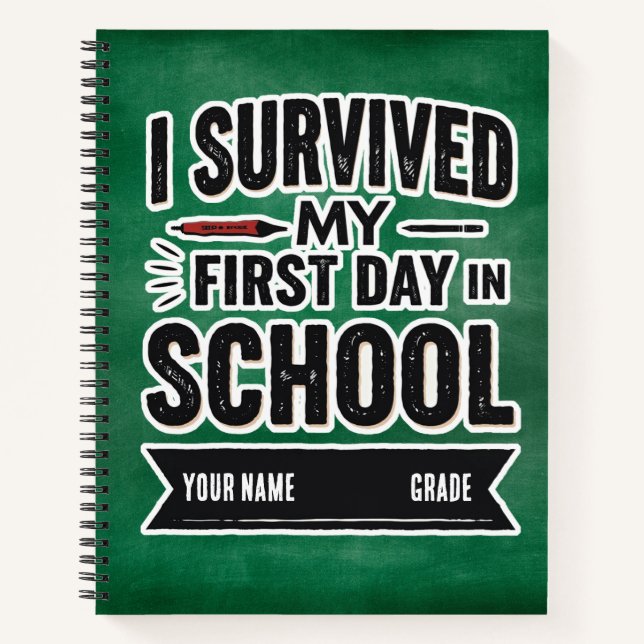 Personalised First Day of School Art Notebook (Front)