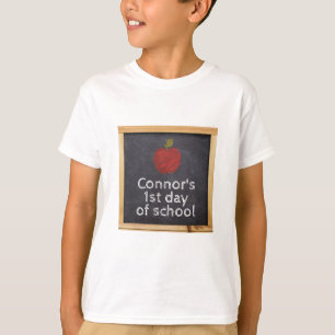 Personalised First Day of School Chalkboard  T-Shirt