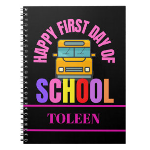 Personalised First Day Of School Notebook