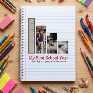 Personalised First Day of School Photo Collage Notebook