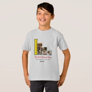 Personalised First Day of School Photo Milestone T-Shirt