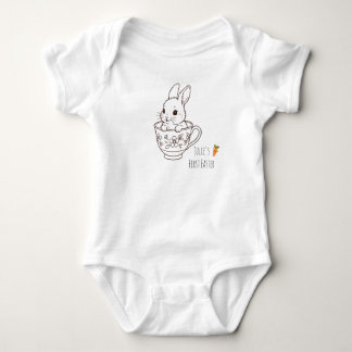 Personalised First Easter Bunny Baby Bodysuit