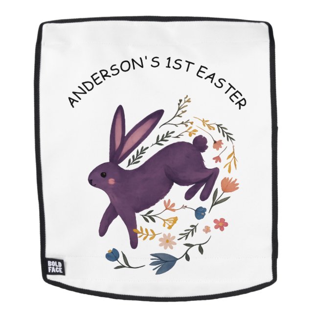 Personalised First Easter mini bag with name Nephe (Removable Face)