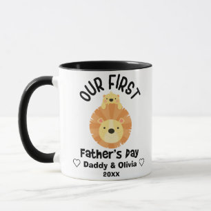 Personalised First Fathers Day 2021, Custom Names Mug