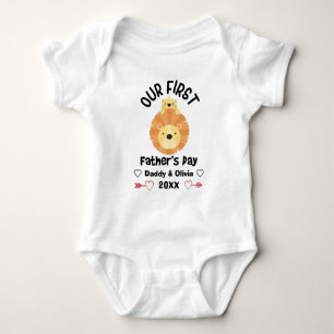 Personalised First Father's Day 2025, Custom Names Baby Bodysuit