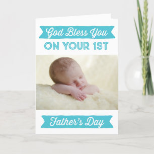 Personalised First Father's Day - God Bless Card