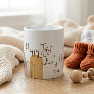 Personalised First Fathers Day Photo Mug Gift