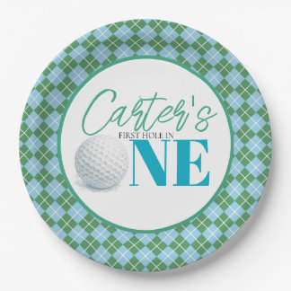 Personalised First Hole in One Golf Paper Plate