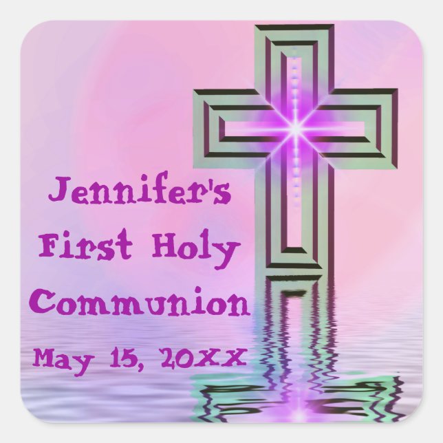 Personalised First Holy Communion Stickers (Front)