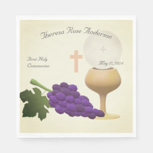 Personalised First Holy Comunnion Paper Napkin