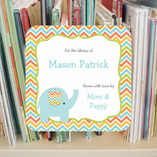Personalised First Library book plate stickers