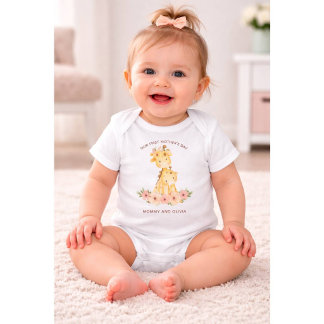 Personalised First Mother’s Day Mummy & Baby Name Bodysuit