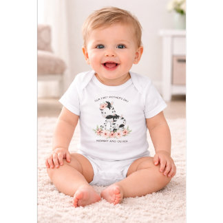 Personalised First Mother’s Day Mummy & Baby Name Bodysuit