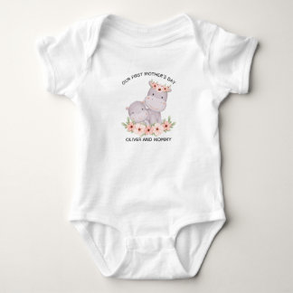 Personalised First Mother’s Day Mummy & Baby Name Bodysuit