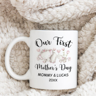 Personalised First Mothers Day 2025, Custom Names  Coffee Mug