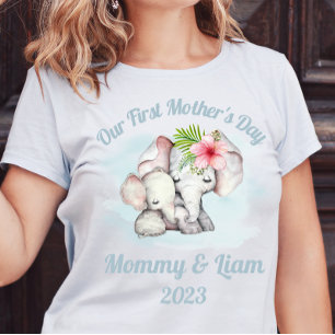 Personalised First Mother's Day Matching Shirts
