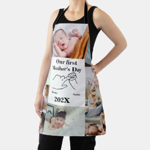 Personalised First Mother's day Photo Collage  Apron