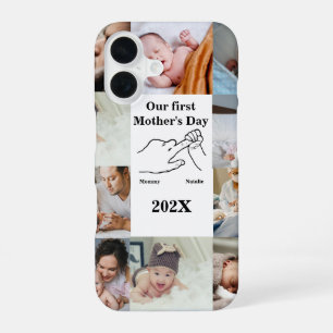 Personalised First Mother's day Photo Collage iPhone 16 Case
