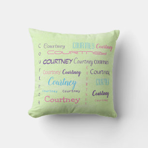 Personalised First Name Font Typeface Cushion