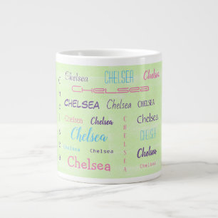 Personalised First Name Font Typeface Custom Large Coffee Mug