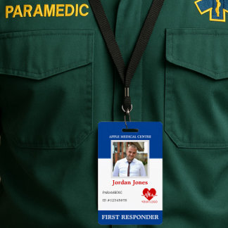 Personalised First Responder Photo ID Security Badge
