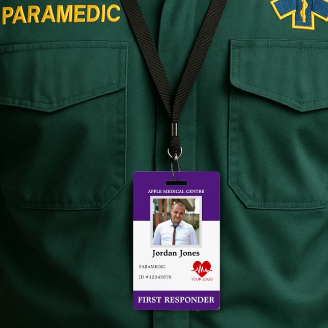 Personalised First Responder Photo ID Security ID Badge (Creator Uploaded)