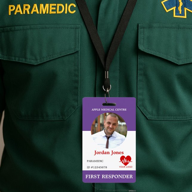 Personalised First Responder Photo ID Security ID  Badge (Creator Uploaded)