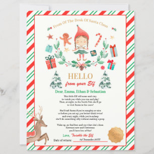 Personalised First Time Elf Arrival Letter