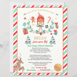 Personalised First Time Elf Arrival Letter