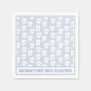 Personalised First Tooth Paper Napkin