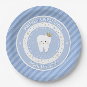 Personalised First Tooth Paper Plate